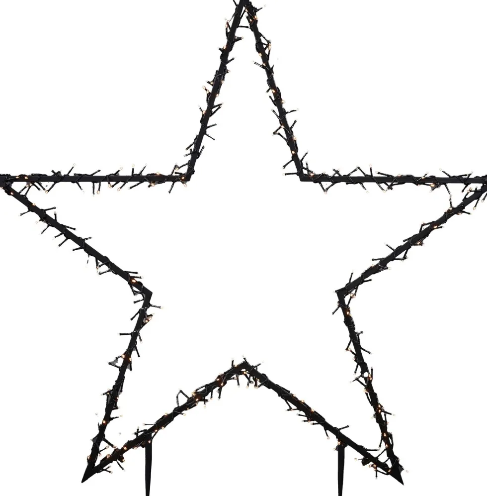 Luca Lighting tuinsteker kerstster 60 x 73 cm met 150 LED lampjes warm wit
