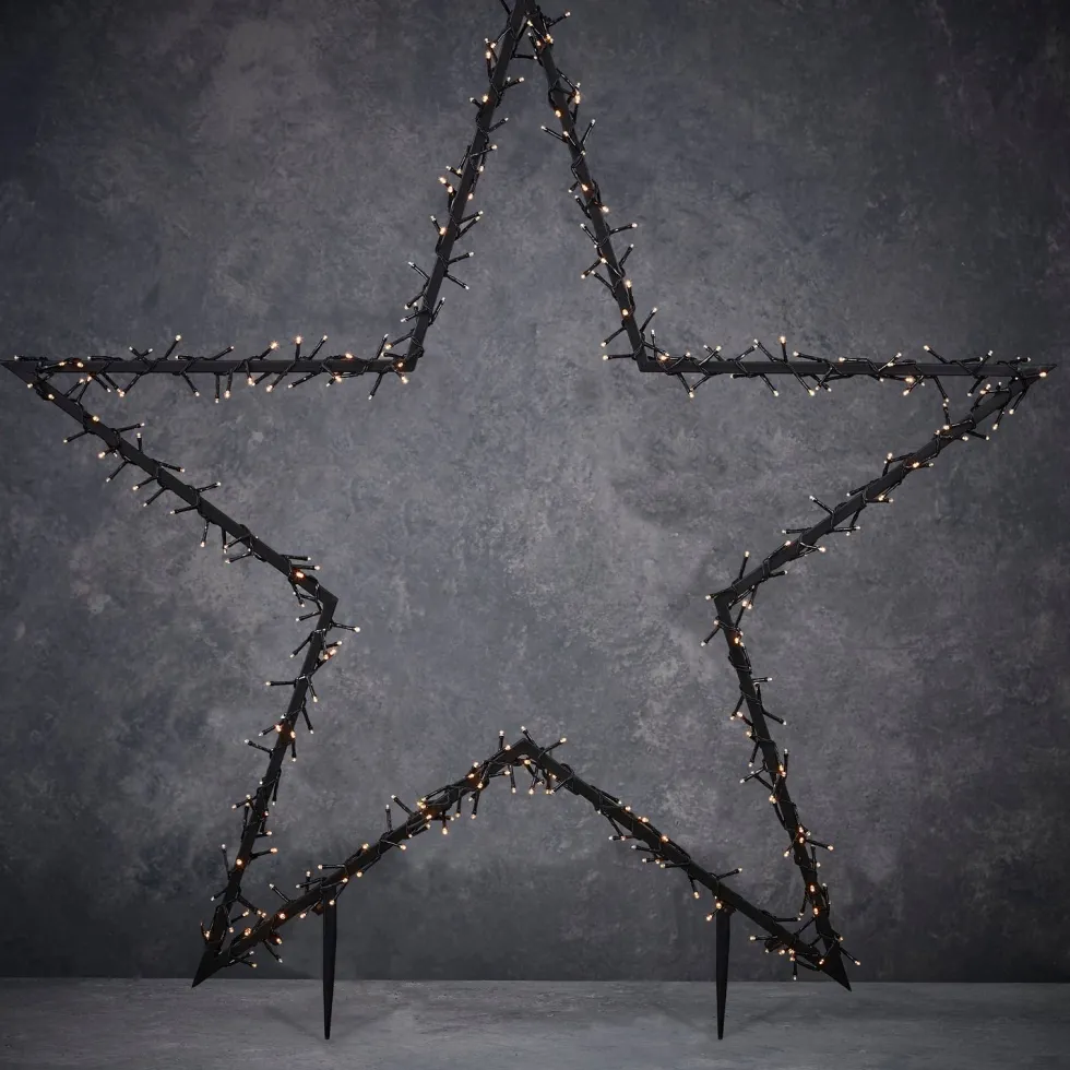 Luca Lighting tuinsteker kerstster 121 x 1 x 135 cm met 350 LED lampjes warm wit