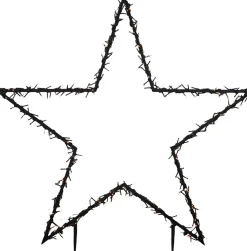 Luca Lighting tuinsteker kerstster 90 x 1 x 102 cm met 225 LED lampjes warm wit