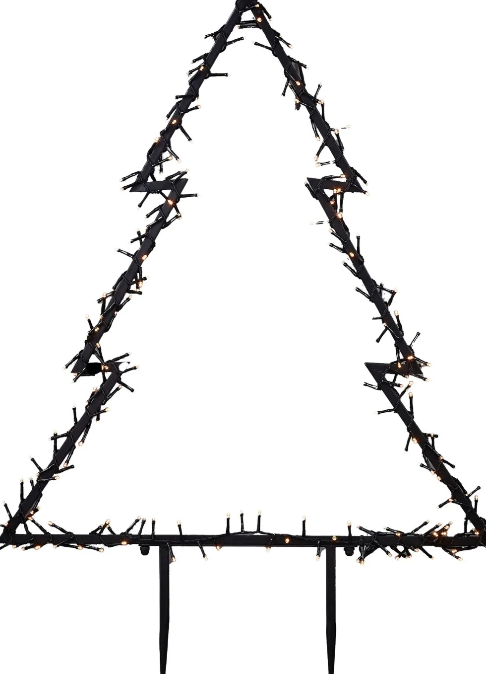 Luca Lighting tuinsteker kerstboom 53 x 1 x 75 cm met 175 LED lampjes warm wit