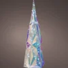 Lumineo decoratieboom wit met verlichting 17 x 17 x 41 cm