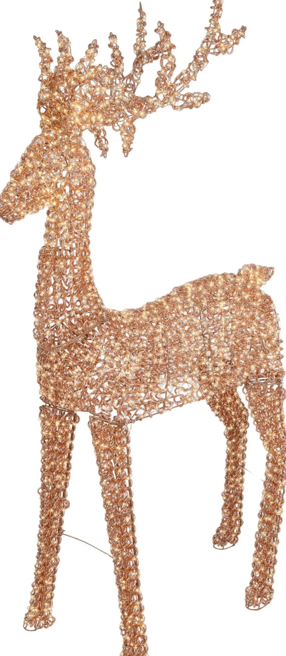 Lumineo kerstfiguur Curl rendier met verlichting 35 x 96 x 200 cm