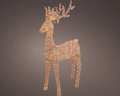 Lumineo kerstfiguur Curl rendier met verlichting 35 x 96 x 200 cm