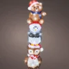 Lumineo kerstfiguur dieren met verlichting 19,5 x 19 x 63 cm