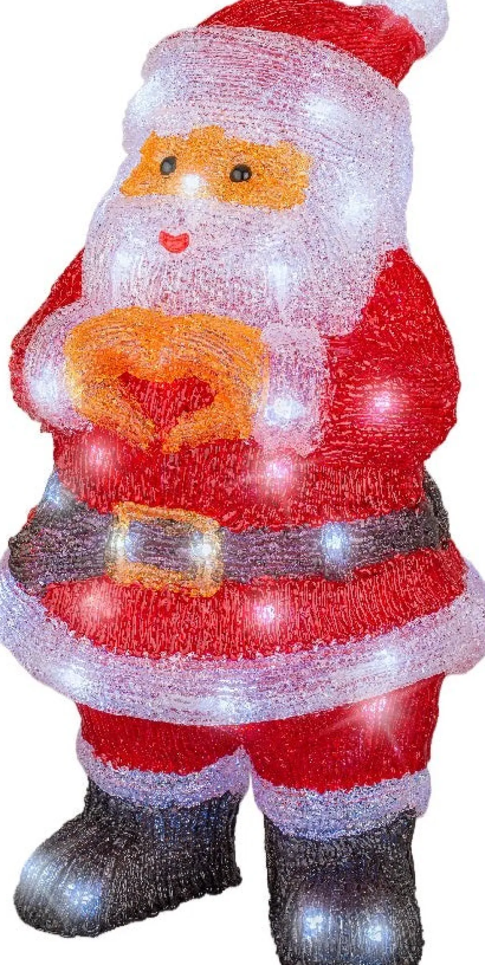 Lumineo kerstfiguur kerstman met verlichting 21,7 x 23 x 41,5 cm
