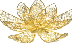 Lumineo kerstfiguur lotus bloem met verlichting D 28 H 9 cm