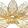 Lumineo kerstfiguur lotus bloem met verlichting D 58 H 16 cm