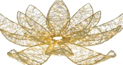 Lumineo kerstfiguur lotus bloem met verlichting D 58 H 16 cm
