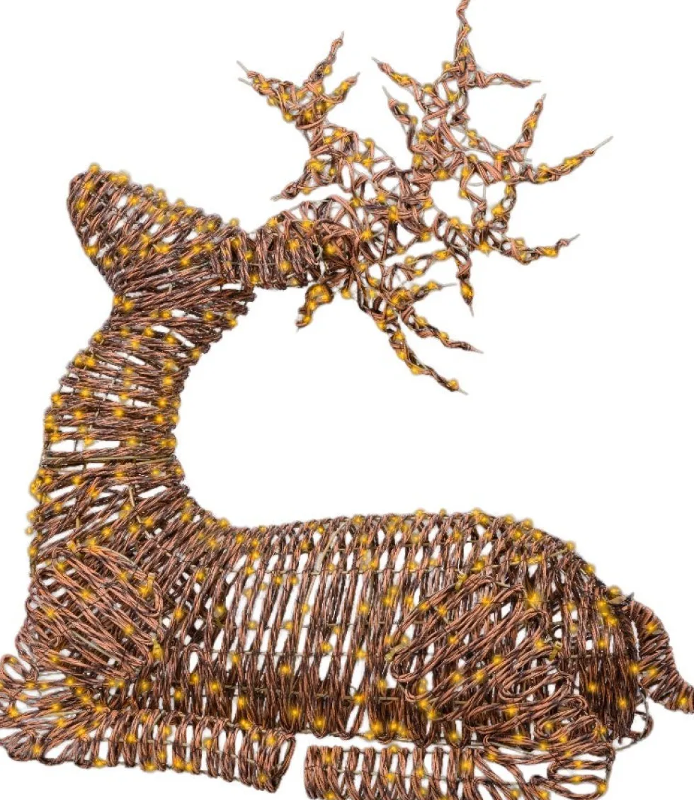 Lumineo kerstfiguur rendier met verlichting 76 x 33 x 88 cm