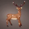 Lumineo kerstfiguur rendier staand met verlichting 25 x 66 x 86 cm