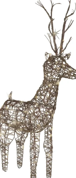 Lumineo kerstfiguur rendier met verlichting 46 x 13 x 69 cm