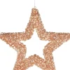 Lumineo kerstster Curl koper met verlichting D 78 H 11 cm