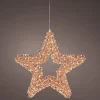 Lumineo kerstster Curl koper met verlichting D 58 H 10 cm