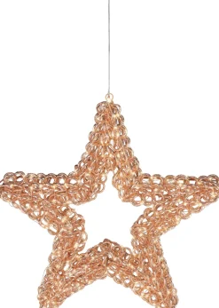 Lumineo kerstster Curl koper met verlichting D 58 H 10 cm