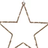 Lumineo kerstster goud met verlichting D 38 H 1 cm