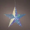 Lumineo kerstster wit met verlichting D 36 H 10 cm
