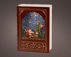 Lumineo sneeuwbol boek met verlichting 16,3 x 31,6 x 20 cm