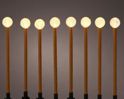 Lumineo tuinsteker Stijn met verlichting 210 x 20 x 20 cm 8-delig