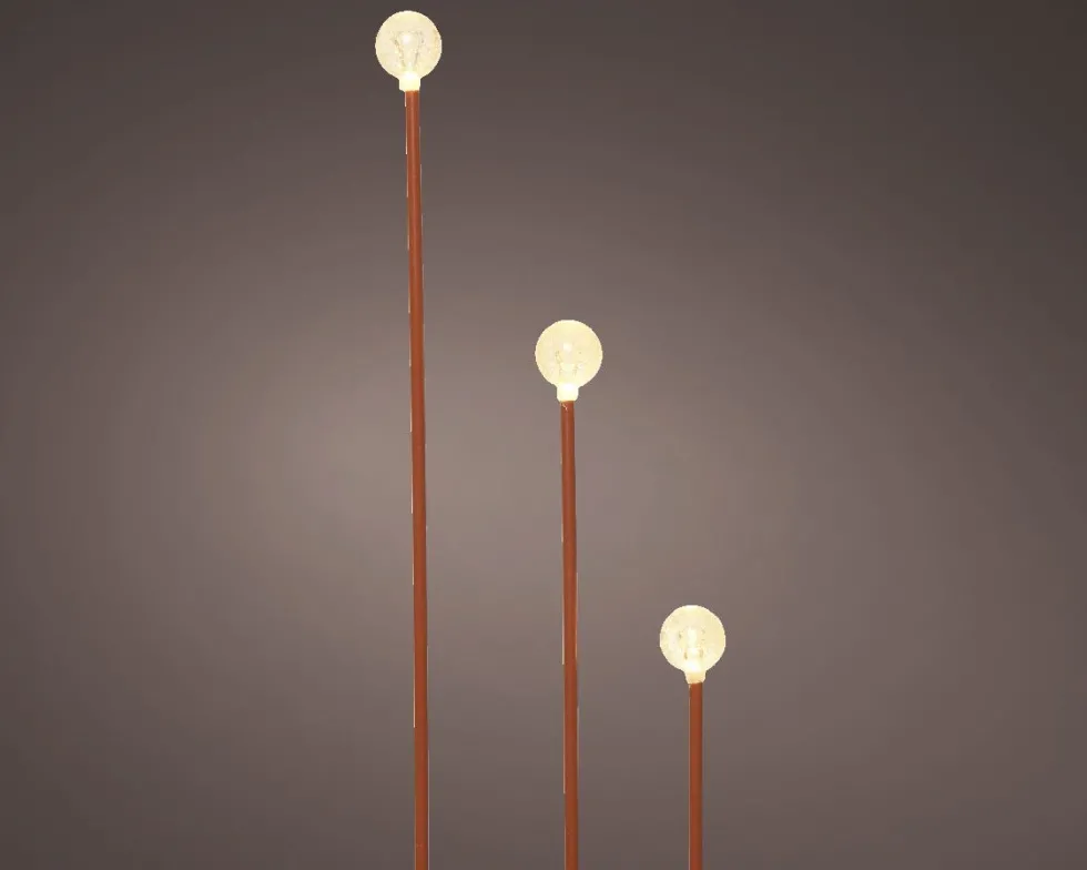 Lumineo tuinsteker Stijn met verlichting 100 x 58 x 58 cm 6 delig