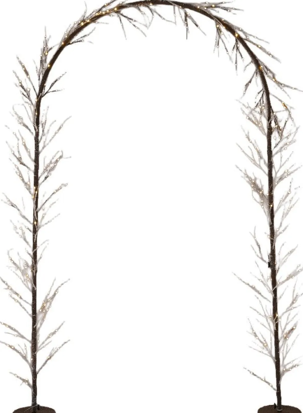 Lumineo verlichtingsboog bruin met 384 lampjes warm white 130 x 230 cm