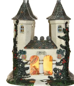 LuVille Efteling kasteel Doornroosje met verlichting 17,5 x 18,5 x 21 cm