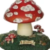 LuVille Efteling kerstdorpminiatuur muzikale paddenstoel D 15 H 16 cm