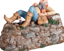 Luville Efteling kerstdorpminiatuur klein duimpje en de reus 26 x 14,5 x 15,5 cm