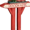 Luville Efteling kerstdorpminiatuur roodkapje wegwijzer 4,8 x 3 x 8 cm