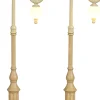 Luville Efteling kerstdorpminiatuur Lantaarn reizenrijk 3 x 3 x 12 cm 2 stuks
