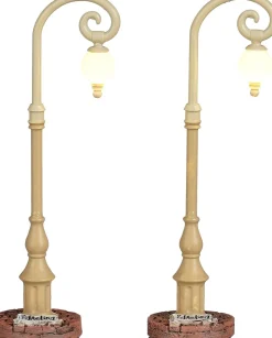 Luville Efteling kerstdorpminiatuur Lantaarn reizenrijk 3 x 3 x 12 cm 2 stuks