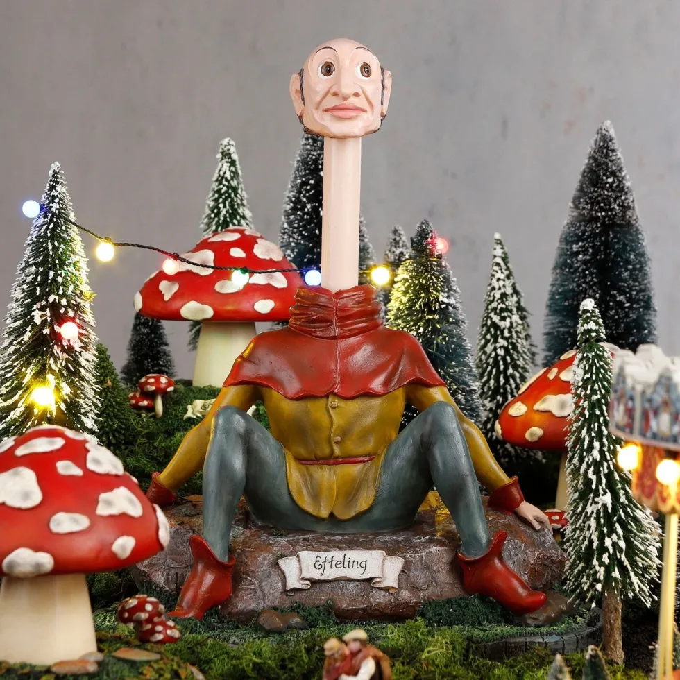 Luville Efteling kerstdorpminiatuur langnek 30,5 x 22 x 34,5 cm