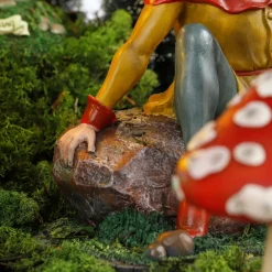 Luville Efteling kerstdorpminiatuur langnek 30,5 x 22 x 34,5 cm