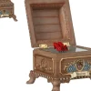 LuVille Efteling kerstdorpminiatuur muziekdoos rode schoentjes 13 x 13 x 10,5 cm