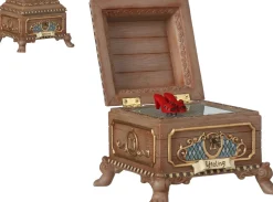 LuVille Efteling kerstdorpminiatuur muziekdoos rode schoentjes 13 x 13 x 10,5 cm