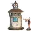 LuVille Efteling kerstdorpminiatuur de magische klok D 8 H 15,5 cm 2-delig
