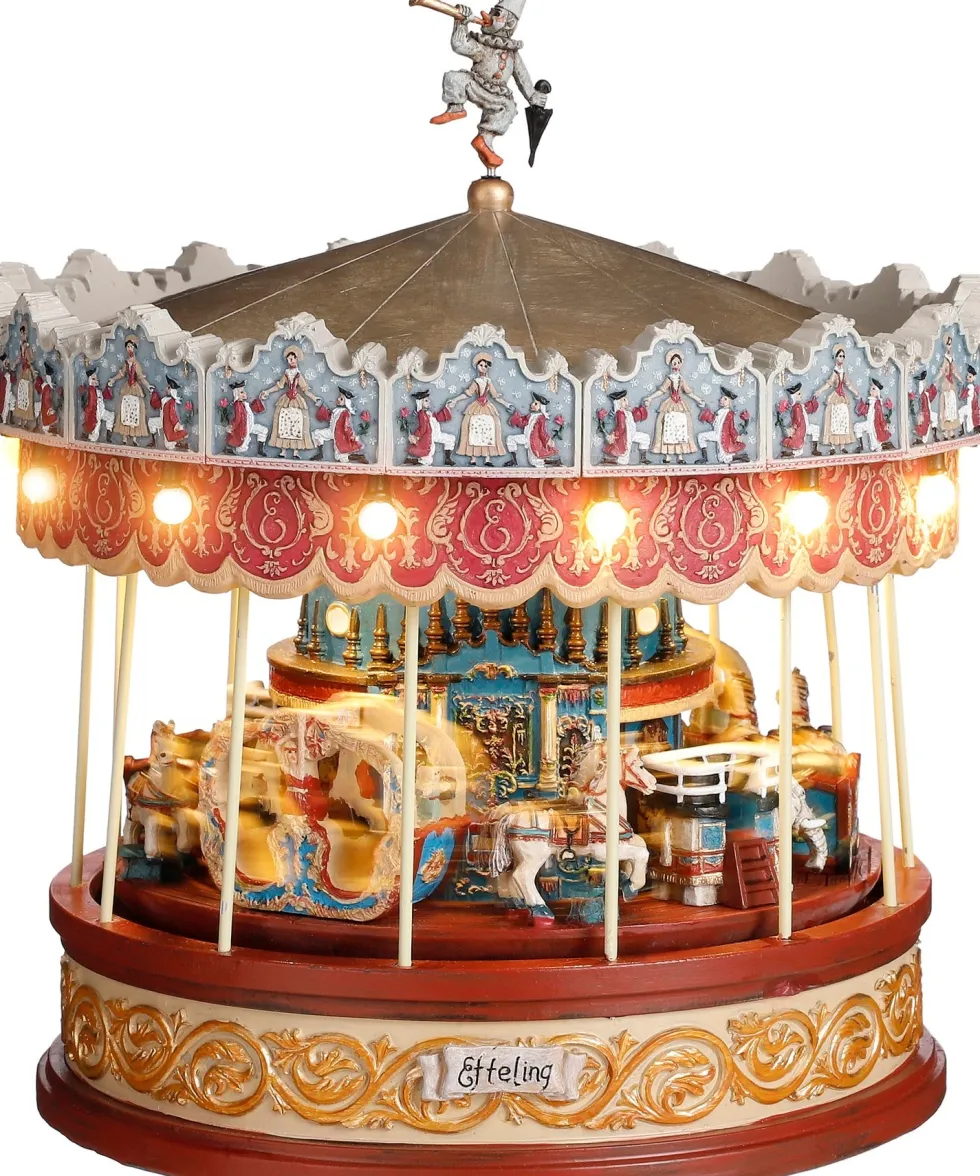 Luville Efteling kersthuisje carousel 23 x 23 x 25,5 cm