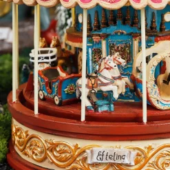 Luville Efteling kersthuisje carousel 23 x 23 x 25,5 cm