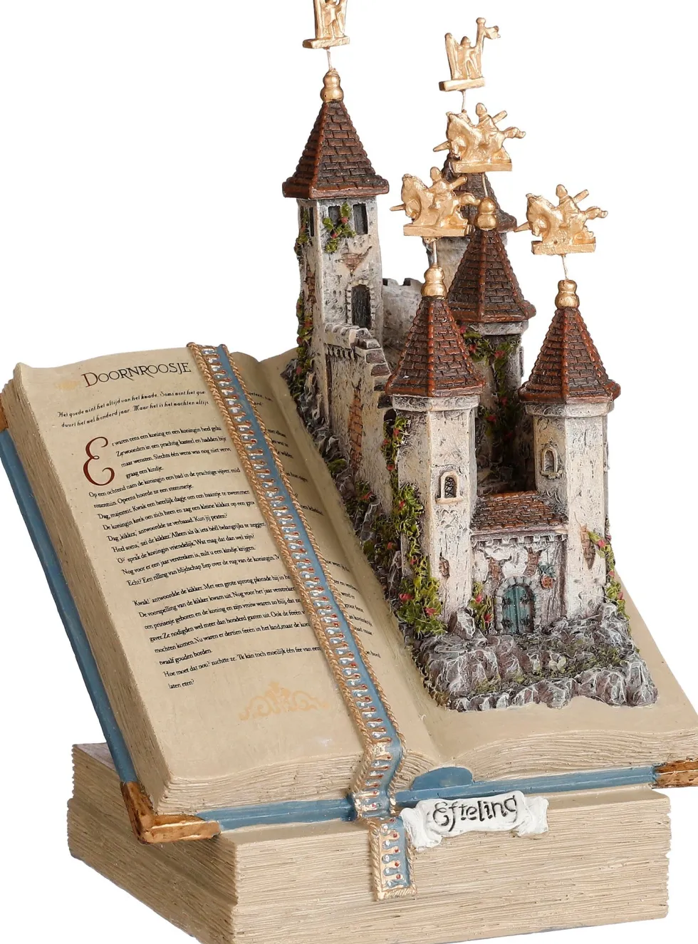 Luville Efteling kersthuisje kasteel sprookjesboek 13,5 x 13,5 x 20 cm