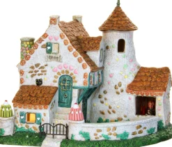 LuVille Efteling kersthuisje huis Hans en Grietje met verlichting 22 x 15 x 14 cm