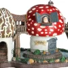 LuVille Efteling kersthuisje huis van de kabouter met verlichting 29 x 19 x 18 cm