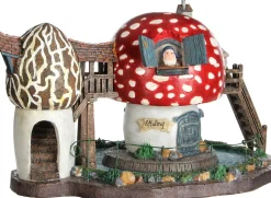 LuVille Efteling kersthuisje huis van de kabouter met verlichting 29 x 19 x 18 cm