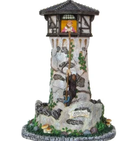 LuVille Efteling kersthuisje Raponsje 15 x 14,5 x 22,5 cm