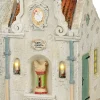 Luville Efteling kersthuisje stenen kip 7,5 x 8,5 x 11 cm