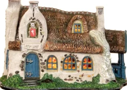 LuVille Efteling kersthuisje van de zeven geitjes 22 x 15 x 14 cm