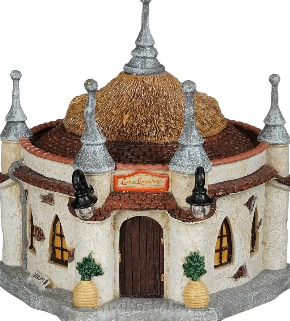 Luville Efteling kersthuisje lurk en limoenhuys 16 x 16 x 17 cm