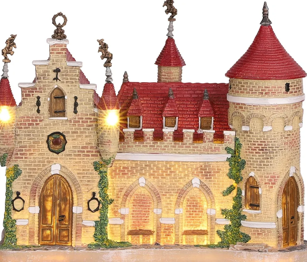 LuVille Efteling kersthuisje kasteel Sneeuwwitje 26 x 11,5 x 21 cm