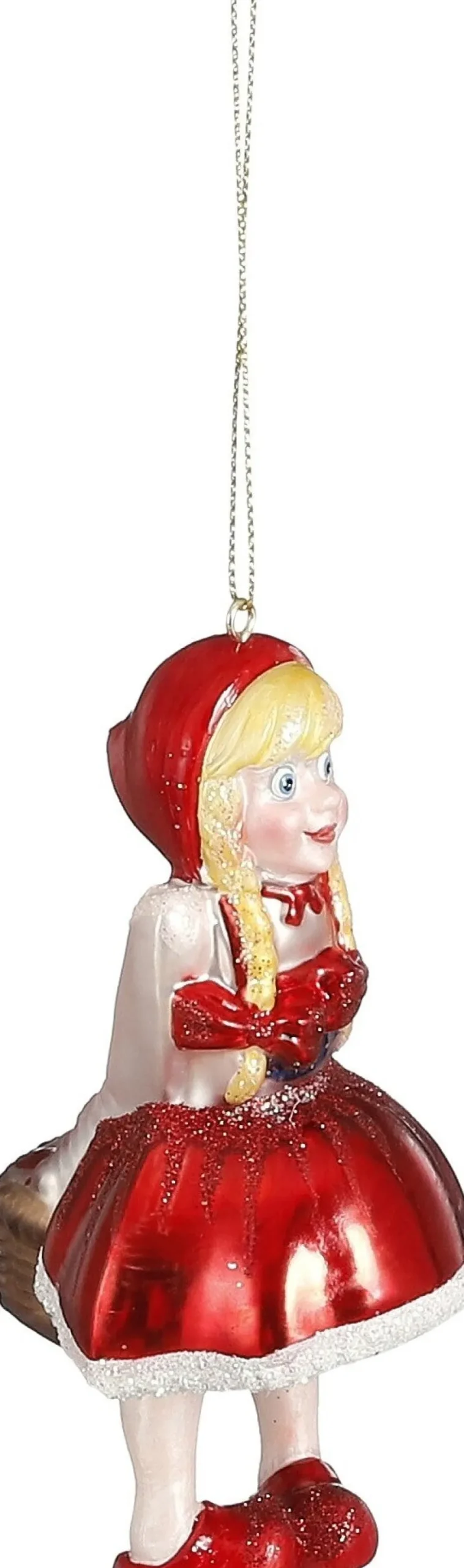 LuVille Efteling kerst ornament Roodkapje 5,5 x 6 x 13 cm