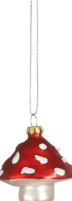 LuVille Efteling kerst ornament paddenstoel 5 x 4,5 x 5,5 cm