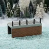 Luville General kerstdorpminiatuur quays street (muurtje met hek) 20 x 10 x 11,5 cm