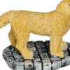 Luville General kerstdorpminiatuur golden retriever pup 3,5 x 2 x 3,5 cm